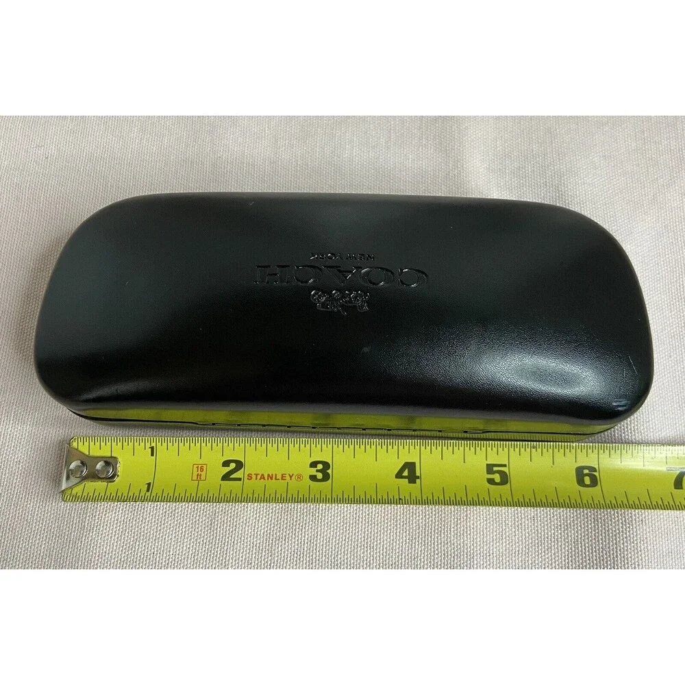 Coach New York Black Hard  Sunglass Eyeglass Case Holder